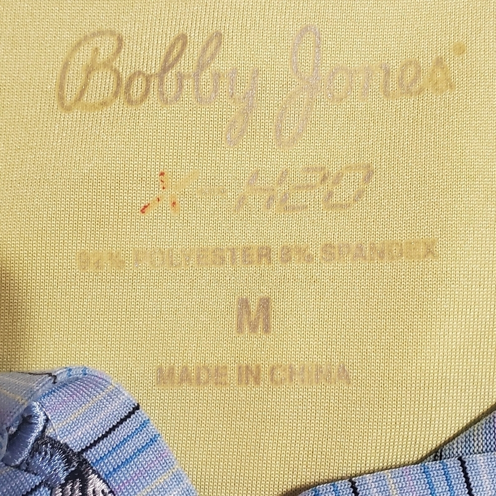 Bobby Jones Men's Polo in Blue Stripes. SzM - Picture 2 of 4